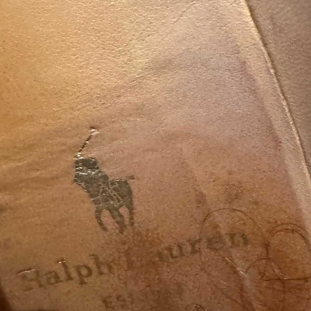 Ralph Lauren preppy vintage sample sale tassle flats brown with white tassle - Picture 10 of 11